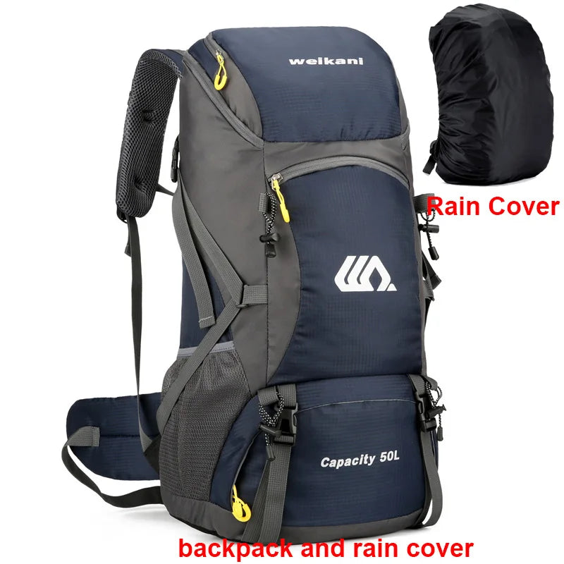 50L Waterproof Hiking Travel Backpack