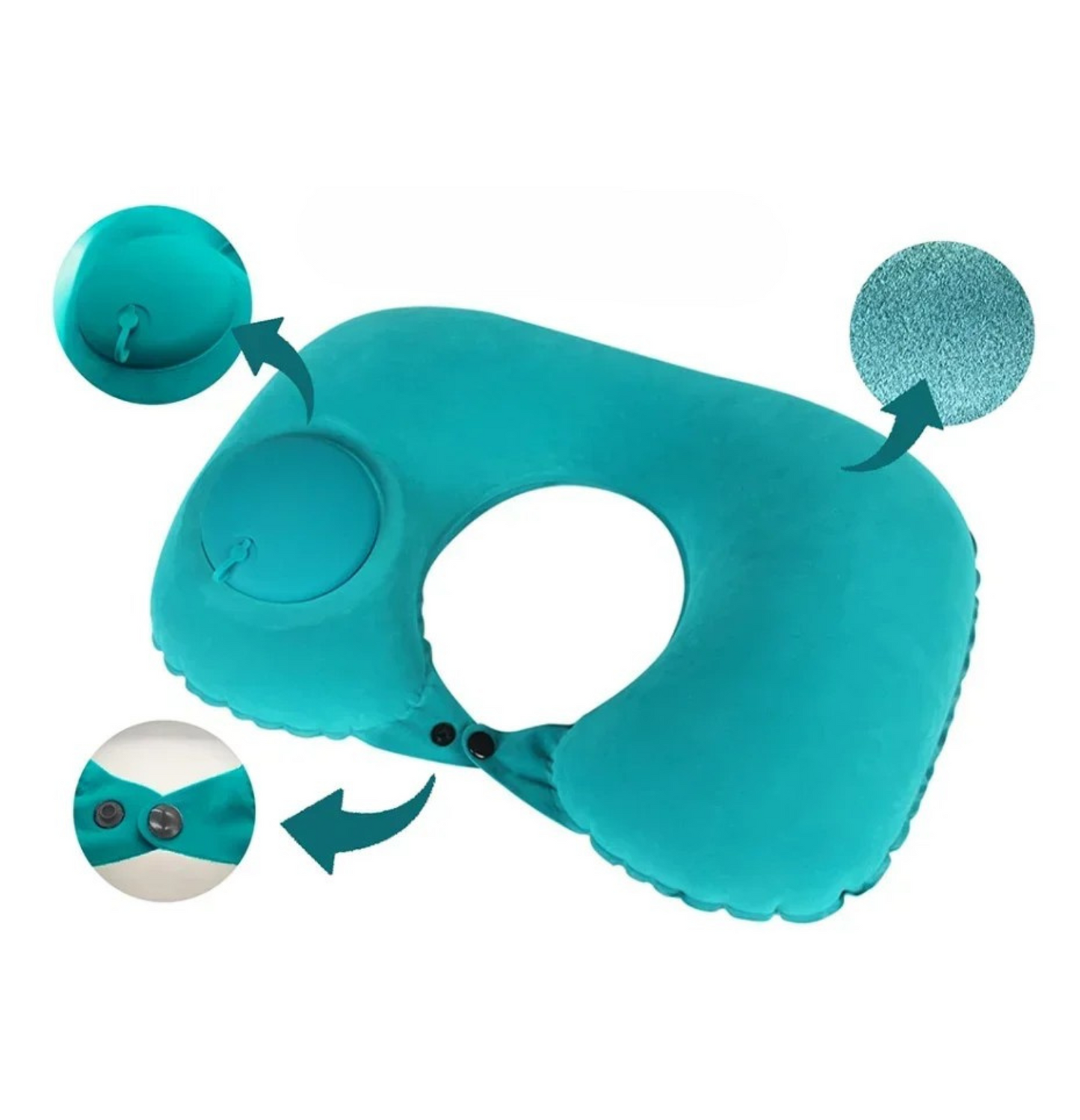 Easy-Inflate Neck Pillow