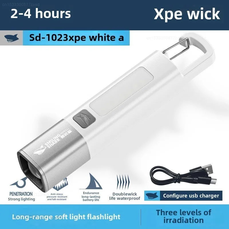 High Power LED Flashlight - Waterproof, Rechargeable, Adjustable