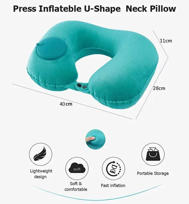 Easy-Inflate Neck Pillow