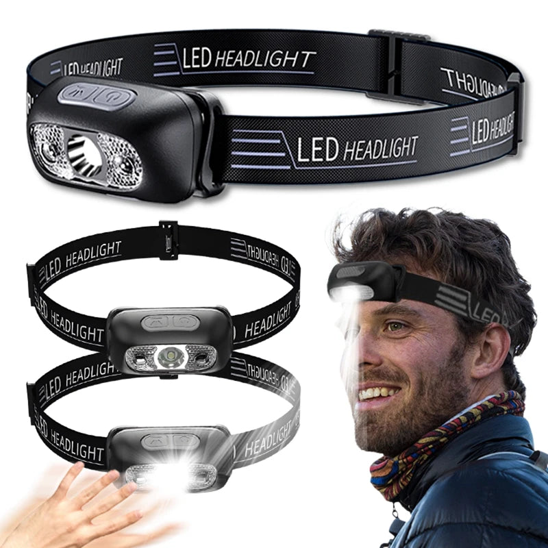 High-Power Sensor LED Head Torch