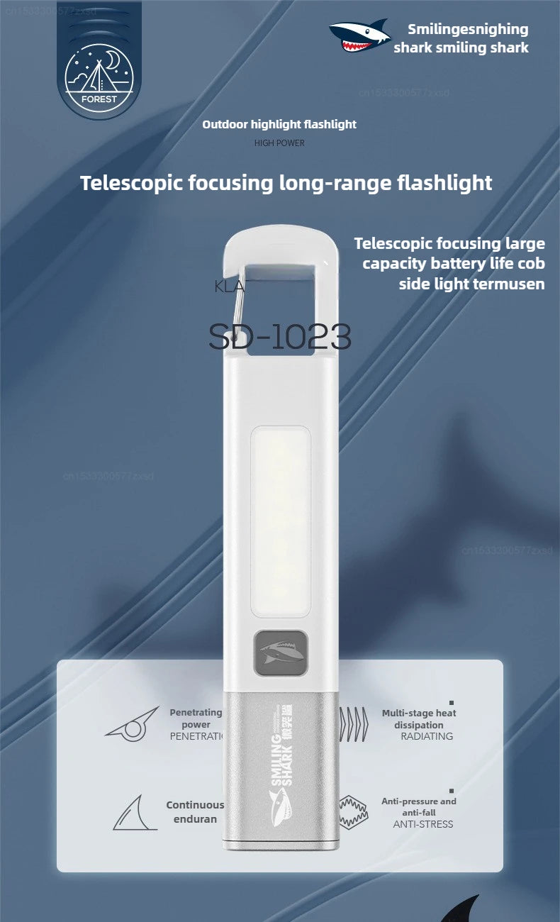 High Power LED Flashlight - Waterproof, Rechargeable, Adjustable