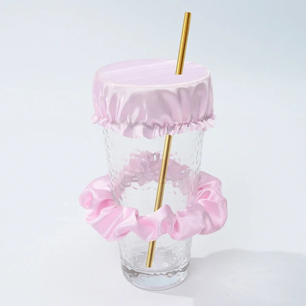 Protective Drink Cover and Hair Scrunchie