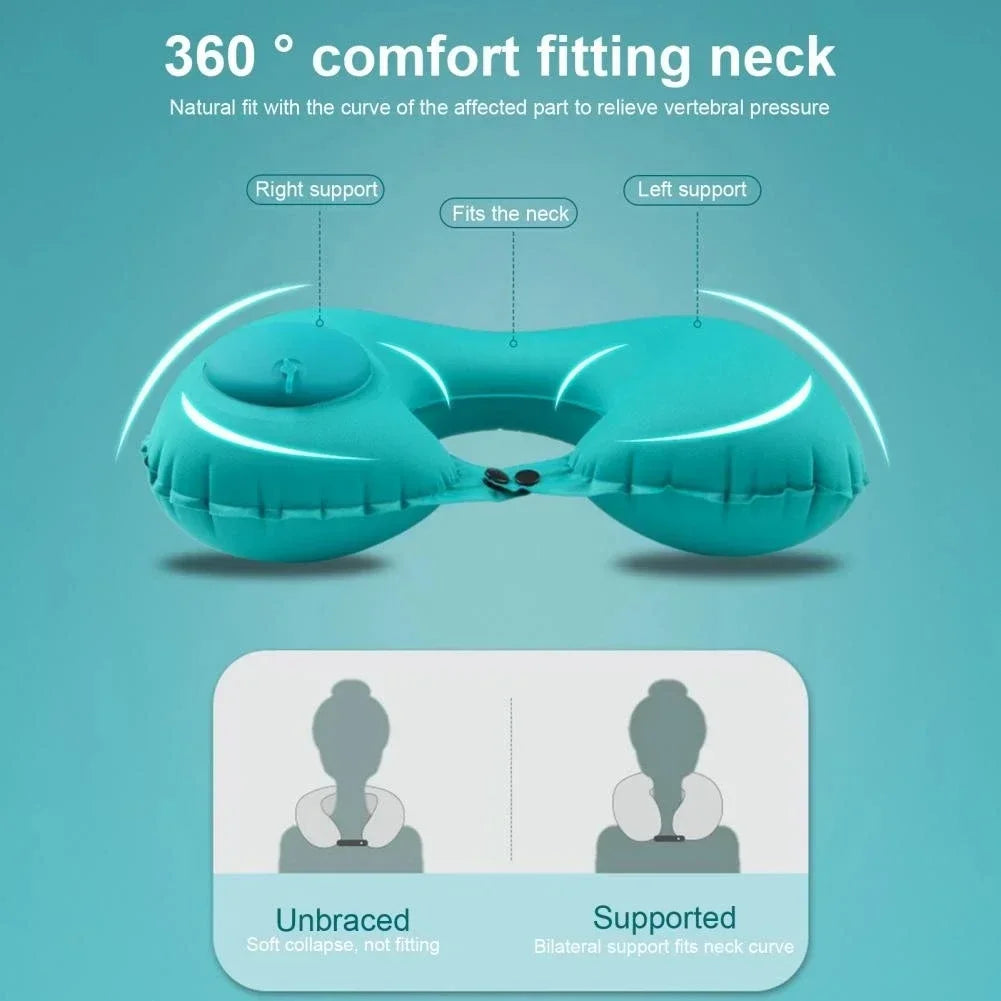 Easy-Inflate Neck Pillow