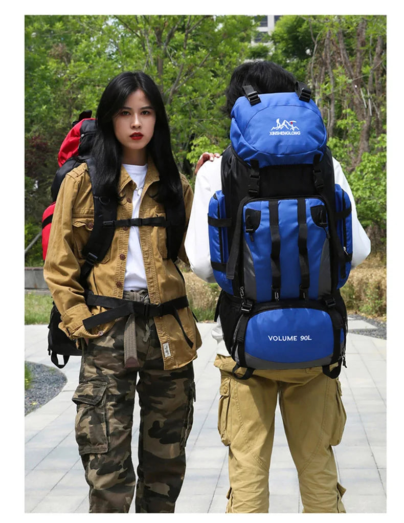 90L Waterproof Hiking Travel Backpack