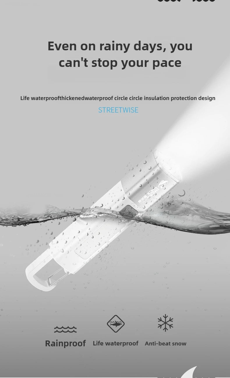 High Power LED Flashlight - Waterproof, Rechargeable, Adjustable