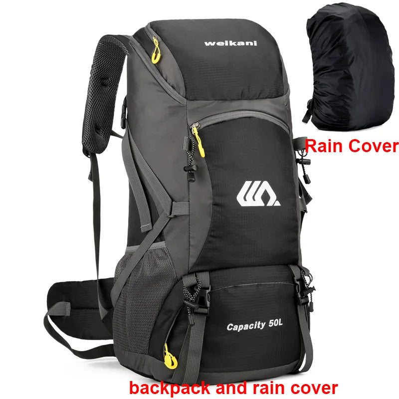 50L Waterproof Hiking Travel Backpack