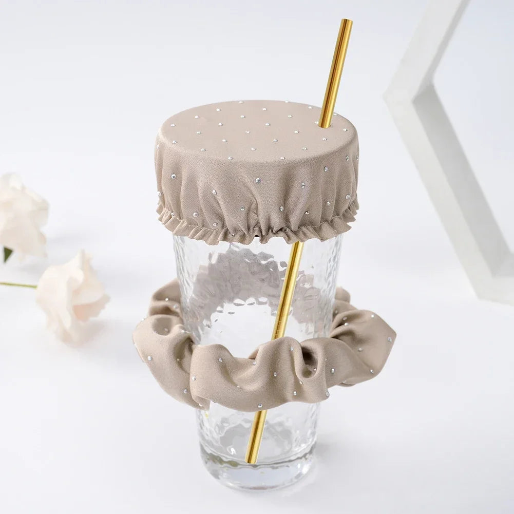 Protective Drink Cover and Hair Scrunchie