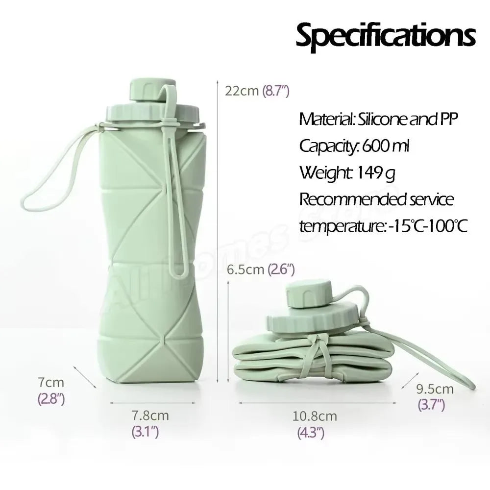 Collapsible Water Bottle 600mL