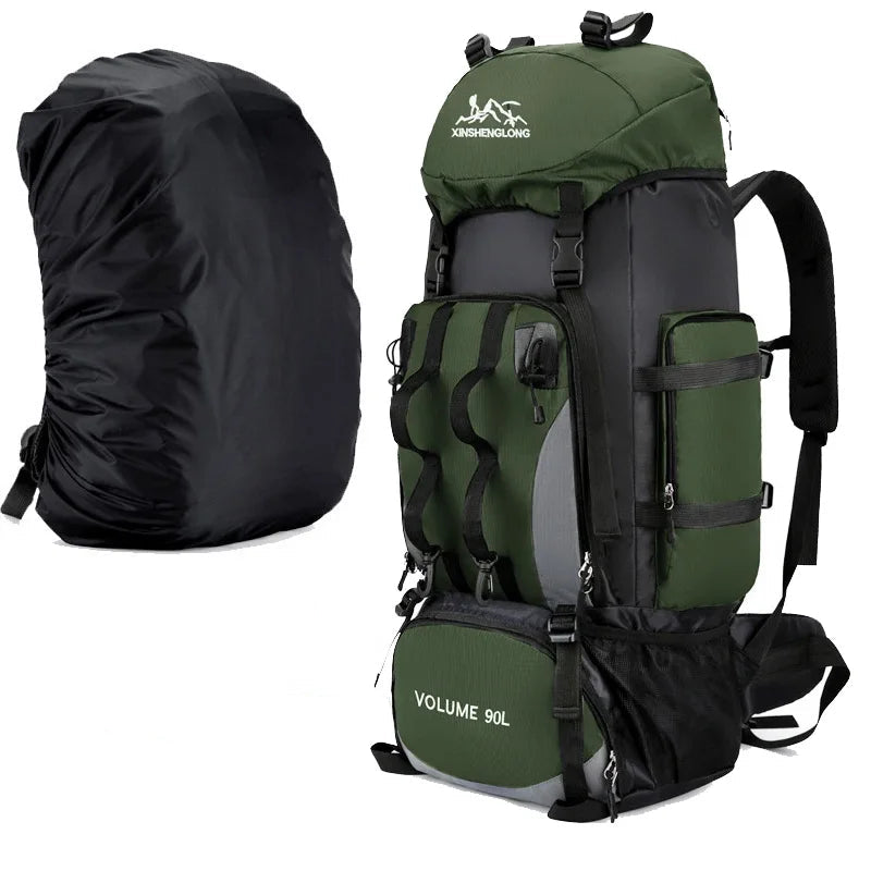 90L Waterproof Hiking Travel Backpack