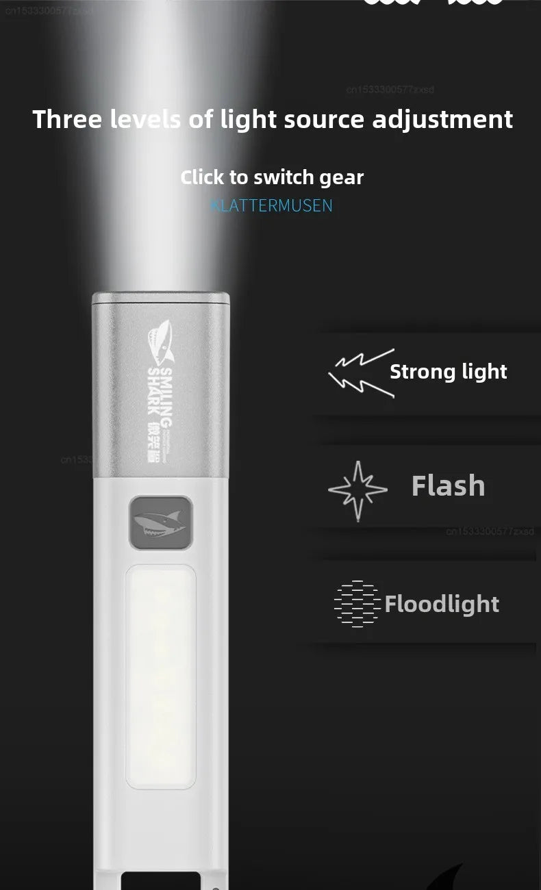 High Power LED Flashlight - Waterproof, Rechargeable, Adjustable