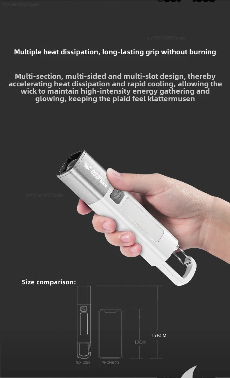 High Power LED Flashlight - Waterproof, Rechargeable, Adjustable