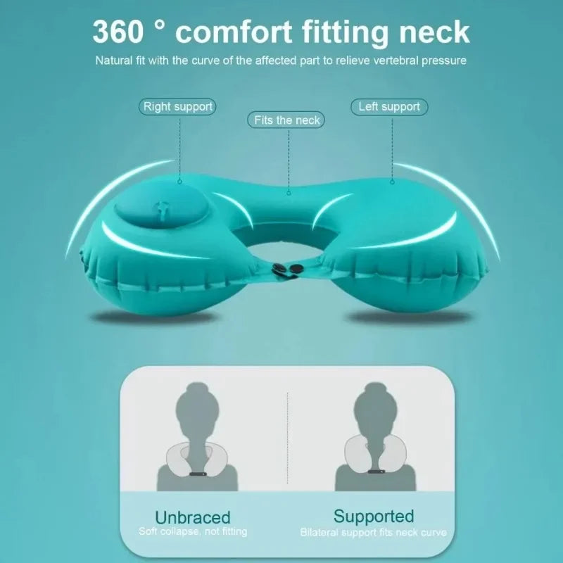 Easy-Inflate Neck Pillow