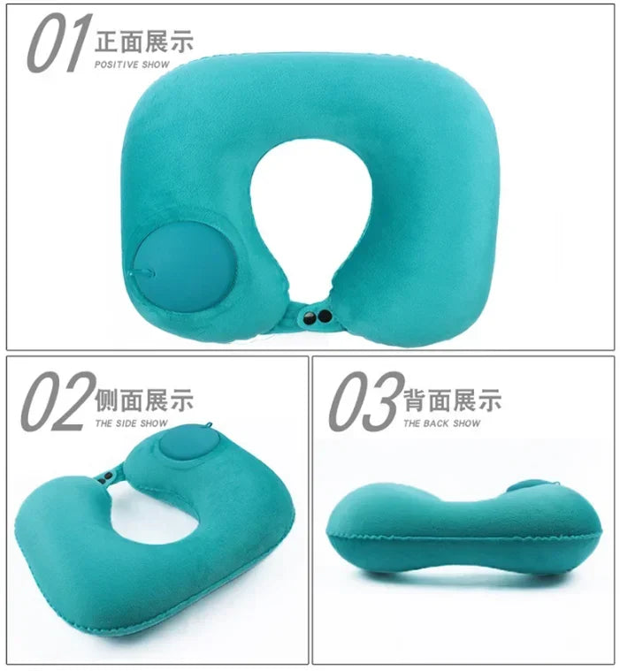 Easy-Inflate Neck Pillow