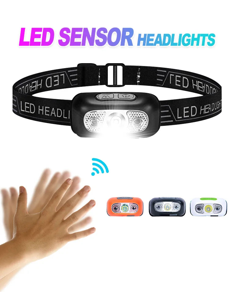 High-Power Sensor LED Head Torch