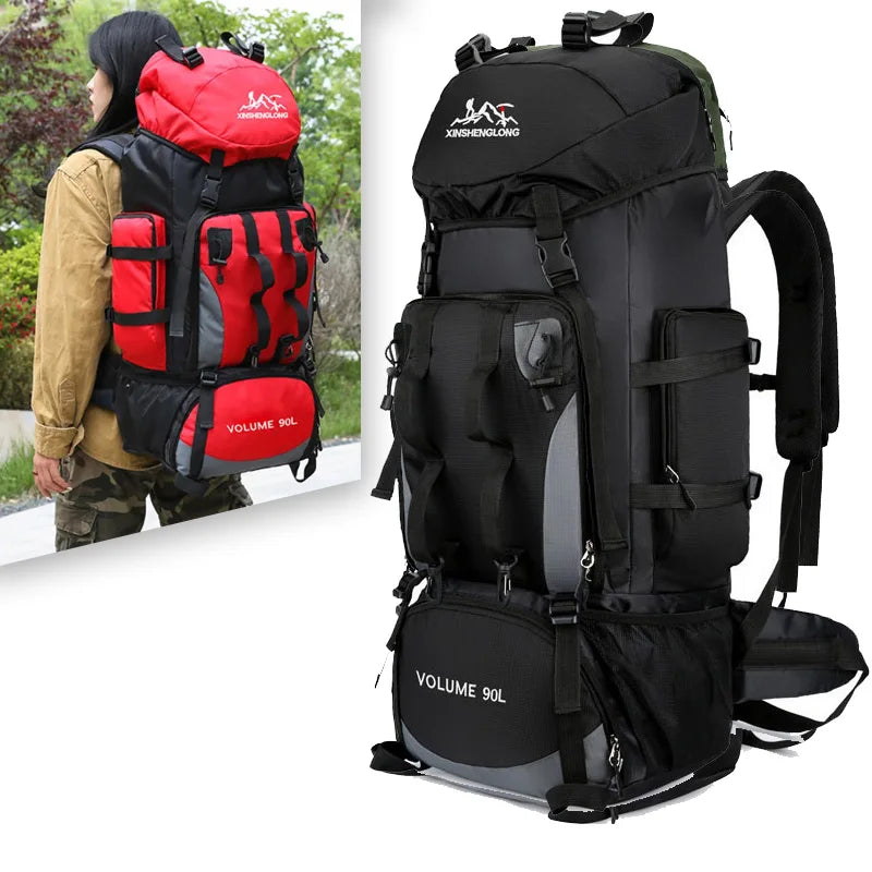 90L Waterproof Hiking Travel Backpack